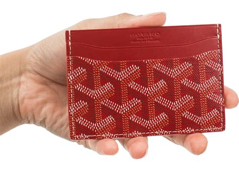 red goyard card holder|goyard saint sulpice card holder.